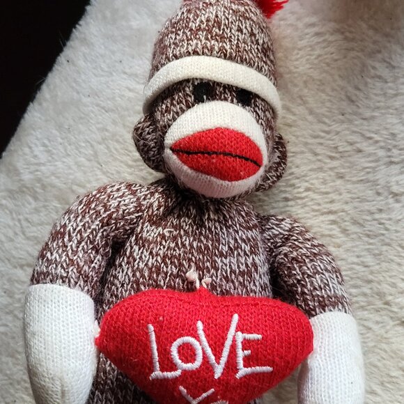 Love Ya Sock Monkey Plush Cystic Fibrosis Foundation Ed Classic Collectible Doll - Picture 2 of 5